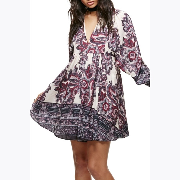 FREE PEOPLE Say You Love Me Mini Dress sz M [E1] - Picture 8 of 8